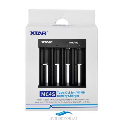 Xtar MC4S Li-ion/Ni-Mh Pil Şarj Cihazı 4lü - 3