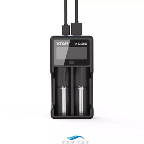 Xtar VC2S Lcd Ekranlı Li-ion/Ni-Mh/Ni-Cd Pil Şarj Cihazı 2li (1)