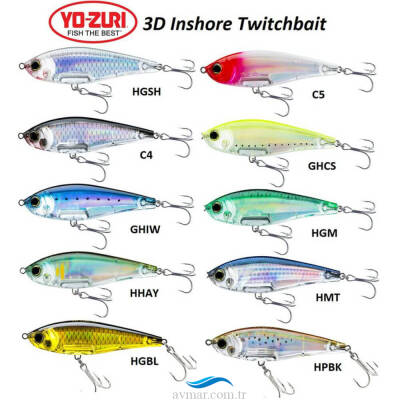 Yozuri 3D Inshore Twitcbait 7cm 8.5g Suni Yem - 1