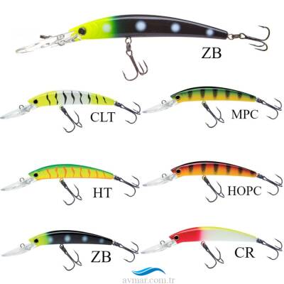 Yozuri Crystal Minnow Deep Diver Walleye R1205 Suni Yem - 2