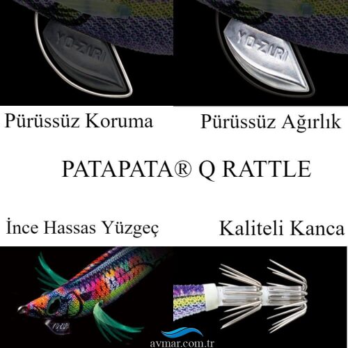 Yozuri PataPata Q Rattle A1733 3.5 19gr Kalamar Zokası - 5