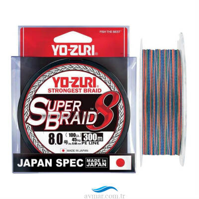 Yozuri Süper Braid 8X 300m Multicolor İp Misina - 1